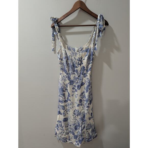 Reformation Blue Floral Twilight Dress - Picture 2 of 6